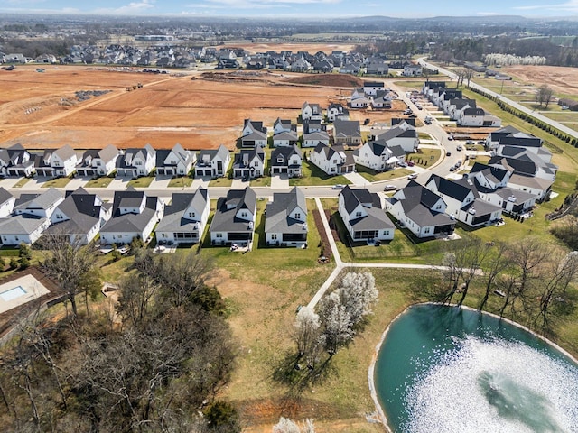 5734 Willoughby Way, Murfreesboro, TN 37129 - aerial view with a water view and a residential view