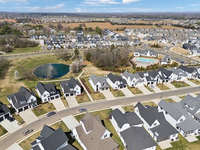5734 Willoughby Way, Murfreesboro, TN 37129 - bird's eye view with a water view and a residential view