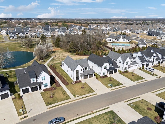 5734 Willoughby Way, Murfreesboro, TN 37129 - aerial view with a water view and a residential view