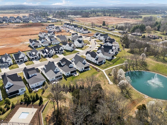 5734 Willoughby Way, Murfreesboro, TN 37129 - bird's eye view with a water view and a residential view