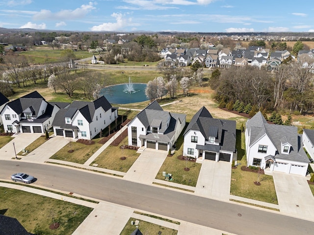 5734 Willoughby Way, Murfreesboro, TN 37129 - drone / aerial view featuring a water view and a residential view