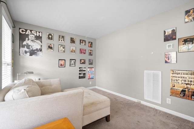 3144 Holly Pt, Clarksville, TN 37043 - living area with visible vents, baseboards, and carpet floors
