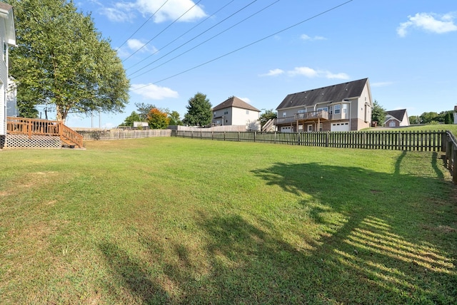 3144 Holly Pt, Clarksville, TN 37043 - view of yard featuring a wooden deck and a fenced backyard