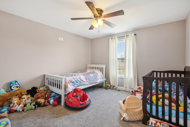 855 Sneed Blvd, Lafayette, TN 37083 - carpeted bedroom featuring ceiling fan