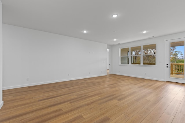 3313 Parker Ln, Chattanooga, TN 37419 - spare room with light wood-style floors, recessed lighting, and baseboards