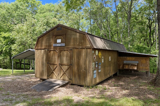 1708 Sugar Ridge Rd, Spring Hill, TN 37174 - view of shed with a carport