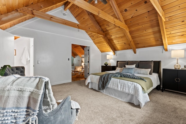 1708 Sugar Ridge Rd, Spring Hill, TN 37174 - carpeted bedroom with wooden ceiling and baseboards