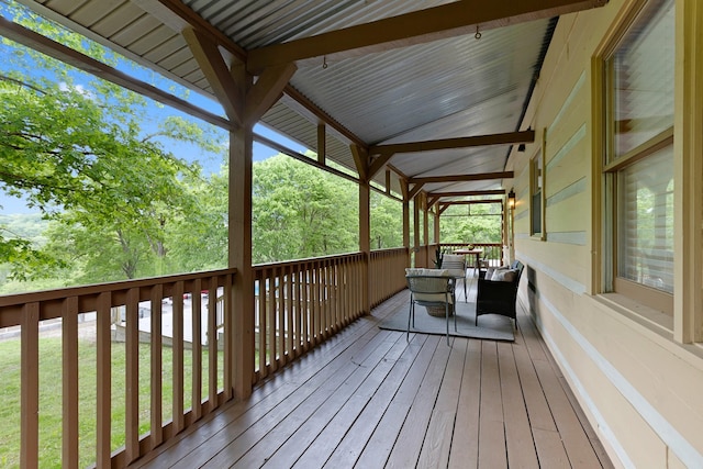 1708 Sugar Ridge Rd, Spring Hill, TN 37174 - view of wooden deck