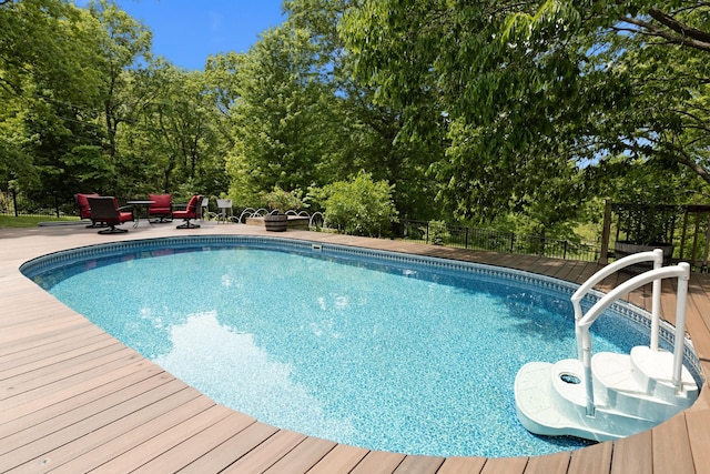 1708 Sugar Ridge Rd, Spring Hill, TN 37174 - view of pool with a patio and view of wooded area