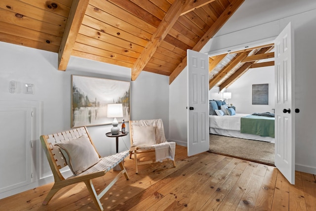 1708 Sugar Ridge Rd, Spring Hill, TN 37174 - living area featuring wood-type flooring and wood ceiling
