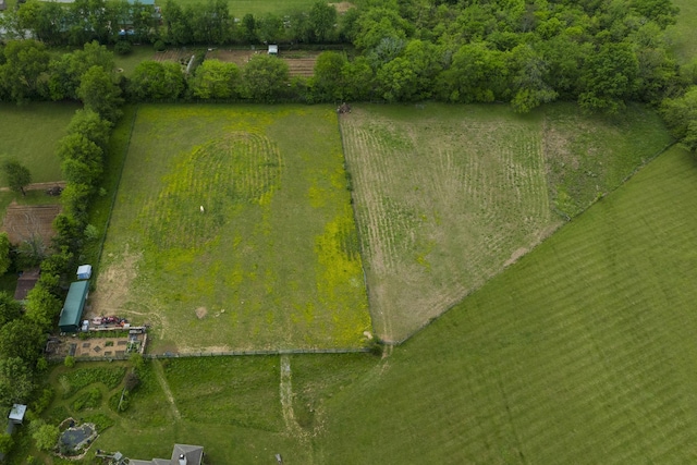 drone / aerial view featuring a rural view
