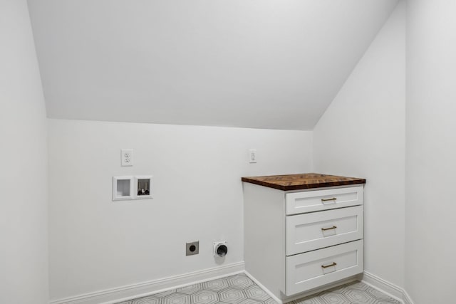 1207 Mullberry Ct, Murfreesboro, TN 37130 - washroom with laundry area, electric dryer hookup, washer hookup, and baseboards