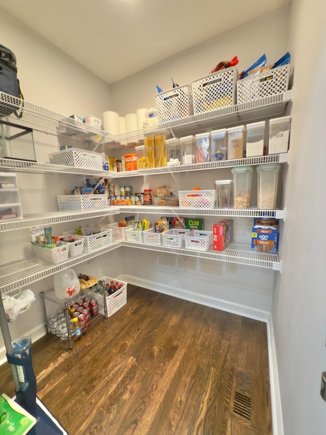 pantry featuring visible vents