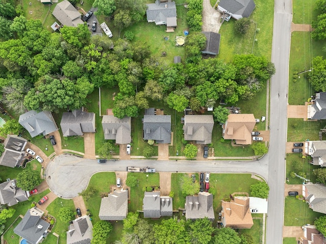 bird's eye view featuring a residential view