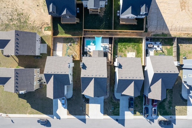 bird's eye view featuring a residential view