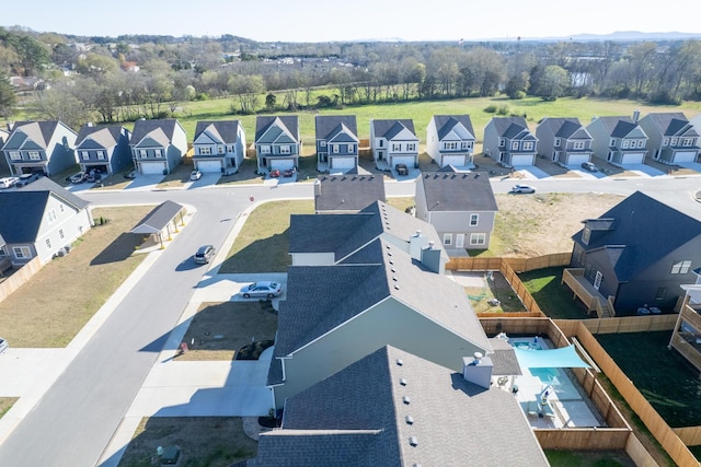 drone / aerial view featuring a residential view