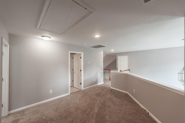 1040 Mansker Farm Blvd, Hendersonville, TN 37075 - spare room with attic access, carpet floors, recessed lighting, and baseboards