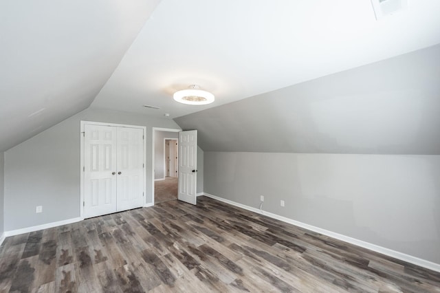 1040 Mansker Farm Blvd, Hendersonville, TN 37075 - additional living space featuring wood finished floors, baseboards, and vaulted ceiling