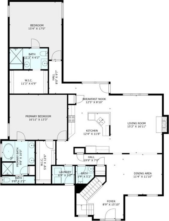 1040 Mansker Farm Blvd, Hendersonville, TN 37075 - floor plan / room layout