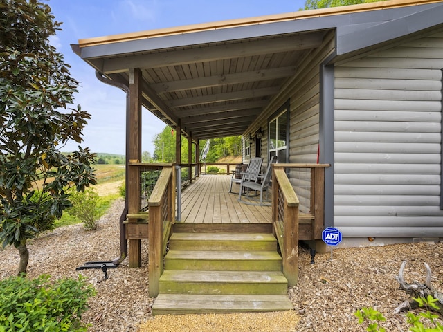 view of deck