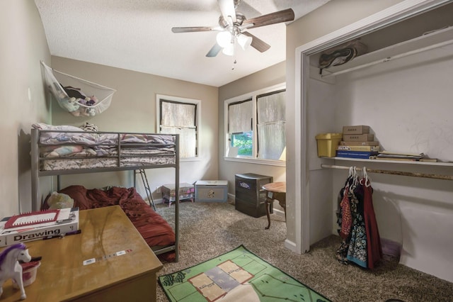 608 Dean Rd, Clarksville, TN 37040 - carpeted bedroom featuring a ceiling fan