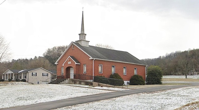 view of front of property with brick siding