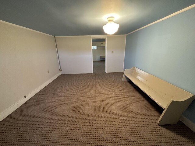 hall with carpet