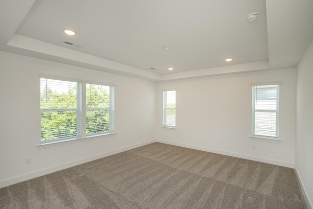 138 W Cassa Way, Mount Juliet, TN 37122 - carpeted spare room featuring a raised ceiling, baseboards, recessed lighting, and a smoke detector