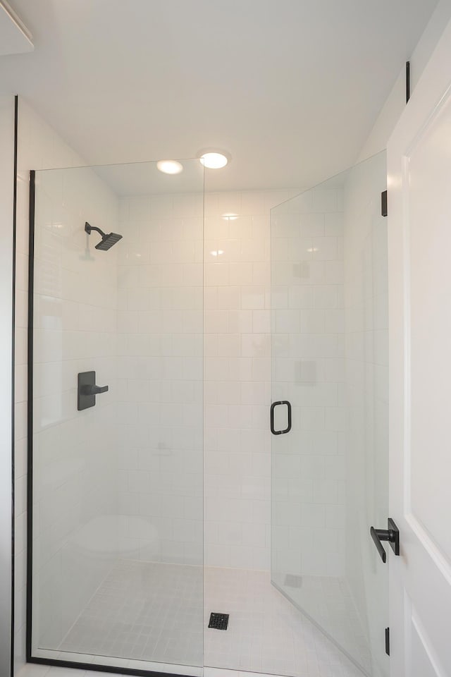 135 W Cassa Way, Mount Juliet, TN 37122 - bathroom with a shower stall and recessed lighting