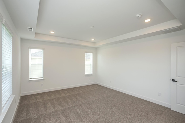 136 W Cassa Way, Mount Juliet, TN 37122 - empty room with a raised ceiling, recessed lighting, and carpet floors