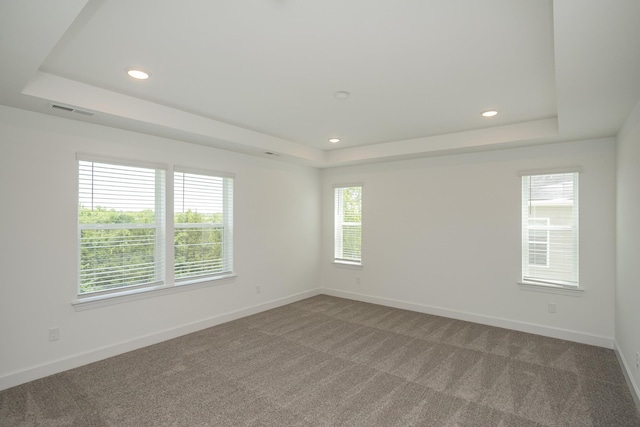 136 W Cassa Way, Mount Juliet, TN 37122 - empty room with a tray ceiling, baseboards, carpet, and recessed lighting