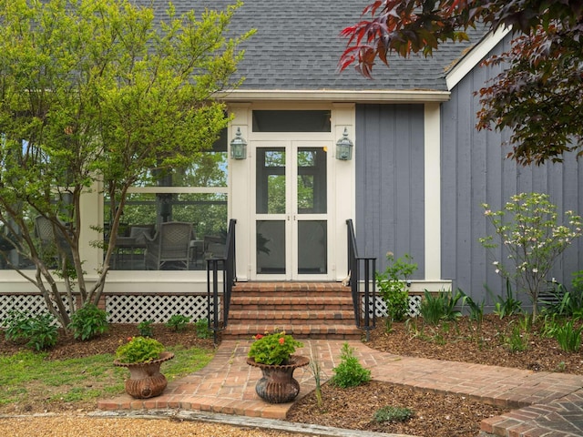 1229 Vintage Pl, Nashville, TN 37215 - doorway to property with roof with shingles