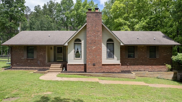 7621 Fernvale Rd, Fairview, TN 37062 - single story home with a chimney, brick siding, and a shingled roof