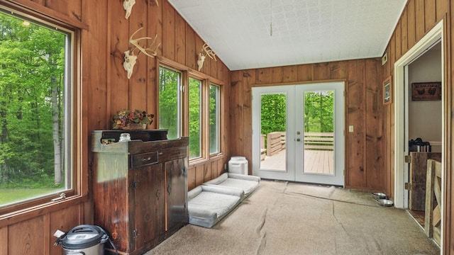 7621 Fernvale Rd, Fairview, TN 37062 - sunroom with french doors and lofted ceiling