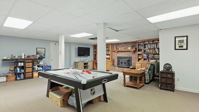 7621 Fernvale Rd, Fairview, TN 37062 - playroom featuring carpet and a drop ceiling