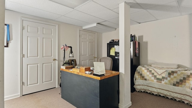 7621 Fernvale Rd, Fairview, TN 37062 - carpeted bedroom with a paneled ceiling
