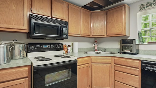 7621 Fernvale Rd, Fairview, TN 37062 - kitchen featuring black appliances, light countertops, and a sink