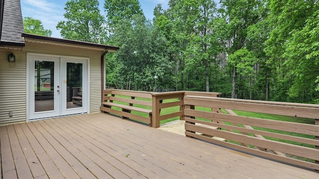 7621 Fernvale Rd, Fairview, TN 37062 - wooden deck with french doors