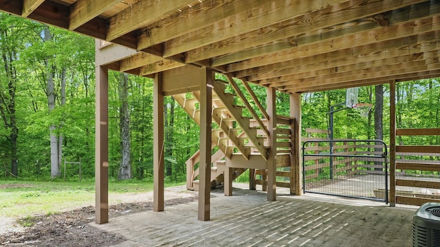 7621 Fernvale Rd, Fairview, TN 37062 - view of patio / terrace featuring stairs and a gate