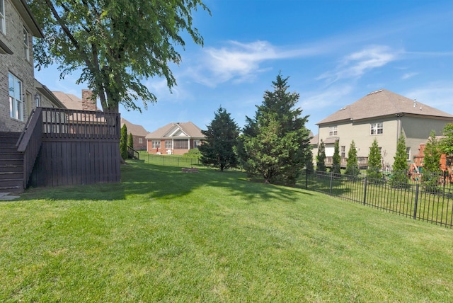 2078 Autumn Ridge Way, Spring Hill, TN 37174 - view of yard featuring stairway, a residential view, and a wooden deck
