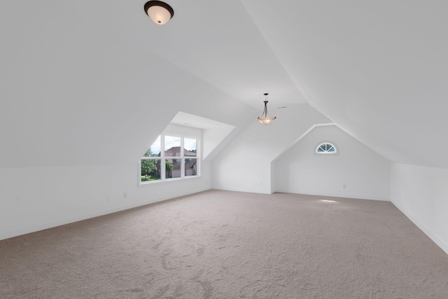 2078 Autumn Ridge Way, Spring Hill, TN 37174 - bonus room with vaulted ceiling, carpet flooring, and baseboards