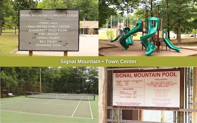 4101 Taft Hwy, Signal Mountain, TN 37377 - exterior space featuring playground community and fence