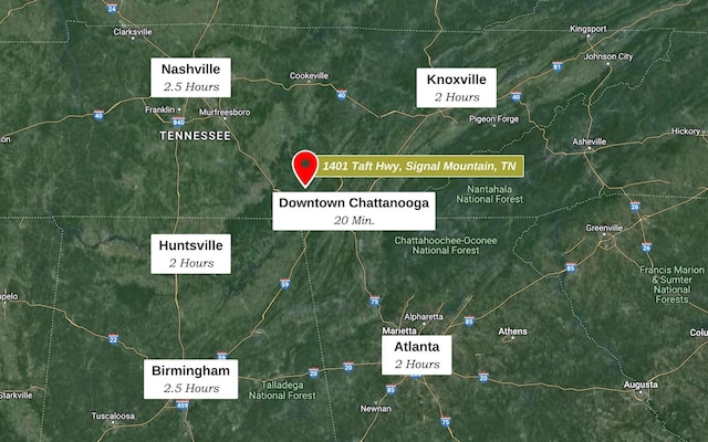 4101 Taft Hwy, Signal Mountain, TN 37377 - map