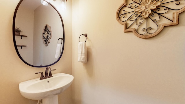 bathroom with a sink