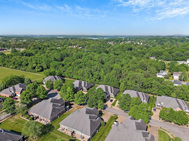 1230 Chickadee Cir, Hermitage, TN 37076 - birds eye view of property with a residential view and a view of trees