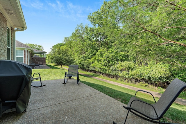 1230 Chickadee Cir, Hermitage, TN 37076 - view of patio featuring grilling area