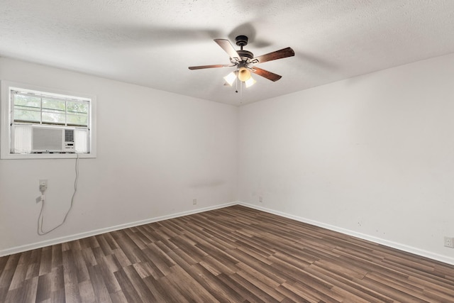 3103 Lakeland Dr, Nashville, TN 37214 - empty room with a ceiling fan, cooling unit, baseboards, and dark wood finished floors