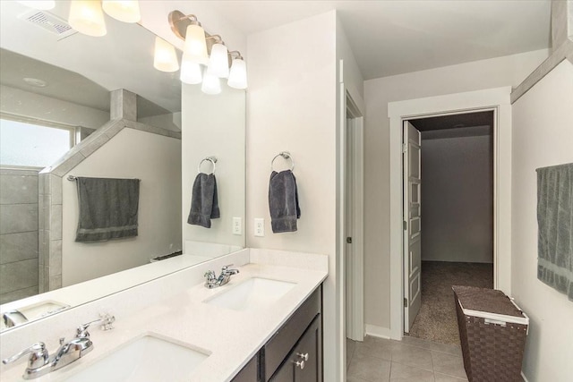 3157 Rift Ln, Murfreesboro, TN 37130 - bathroom featuring tile patterned floors and double vanity
