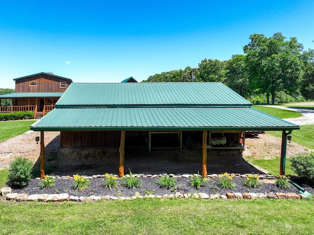 375 Good Hope Rd, Leoma, TN 38468 - view of home's exterior with a lawn and metal roof