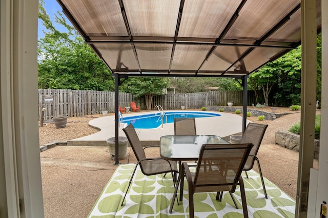5024 Lakeridge Dr, Old Hickory, TN 37138 - view of pool featuring a patio, a fenced backyard, and outdoor dining space